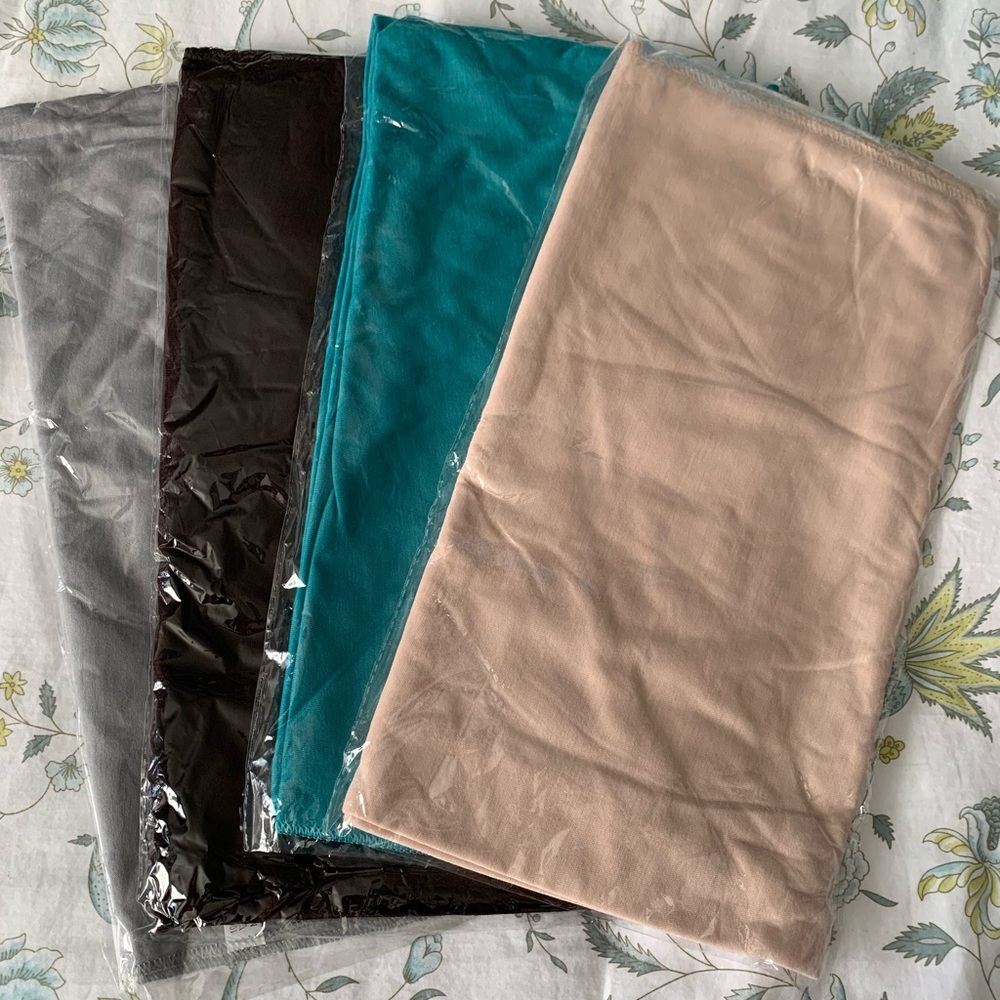 Set of Four Soft Scarves in Assorted Colors